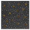 Gold Foil Starry Night Paper Napkins (5 x 5 Inches, 50 Pack)
