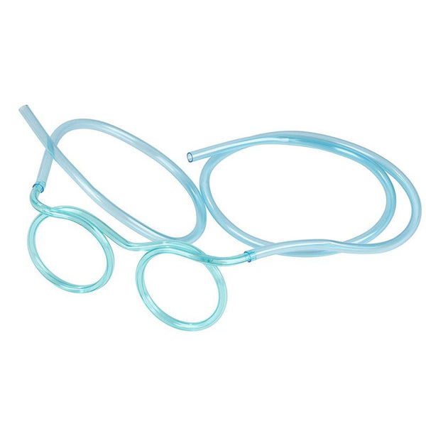 1pc fun straw glasses, flexible drinking water straw, novel eyeglass frame  accessories, suitable for birthdays, bridal showers, party supplies, gifts