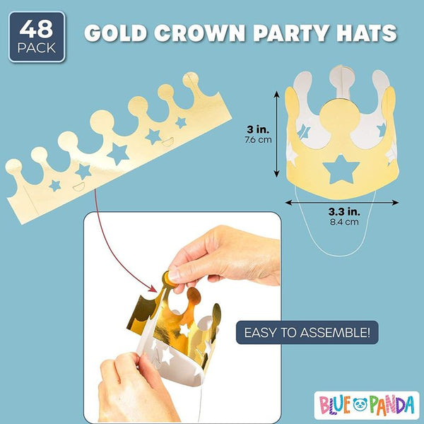 Laumoi 24 Pcs Mini Crowns Paper Crowns with Elastic Strap Gold Party Hats  for Adults Kids Birthday Party Supplies Baby Shower Decorations Celebration  Princess Costume Supplies - Yahoo Shopping