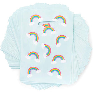 Rainbow Party Favor Goodie Bags (100 Pack)