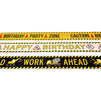 Construction Birthday Party Decoration Tape (3 in, 100 Ft, 3 Pack)