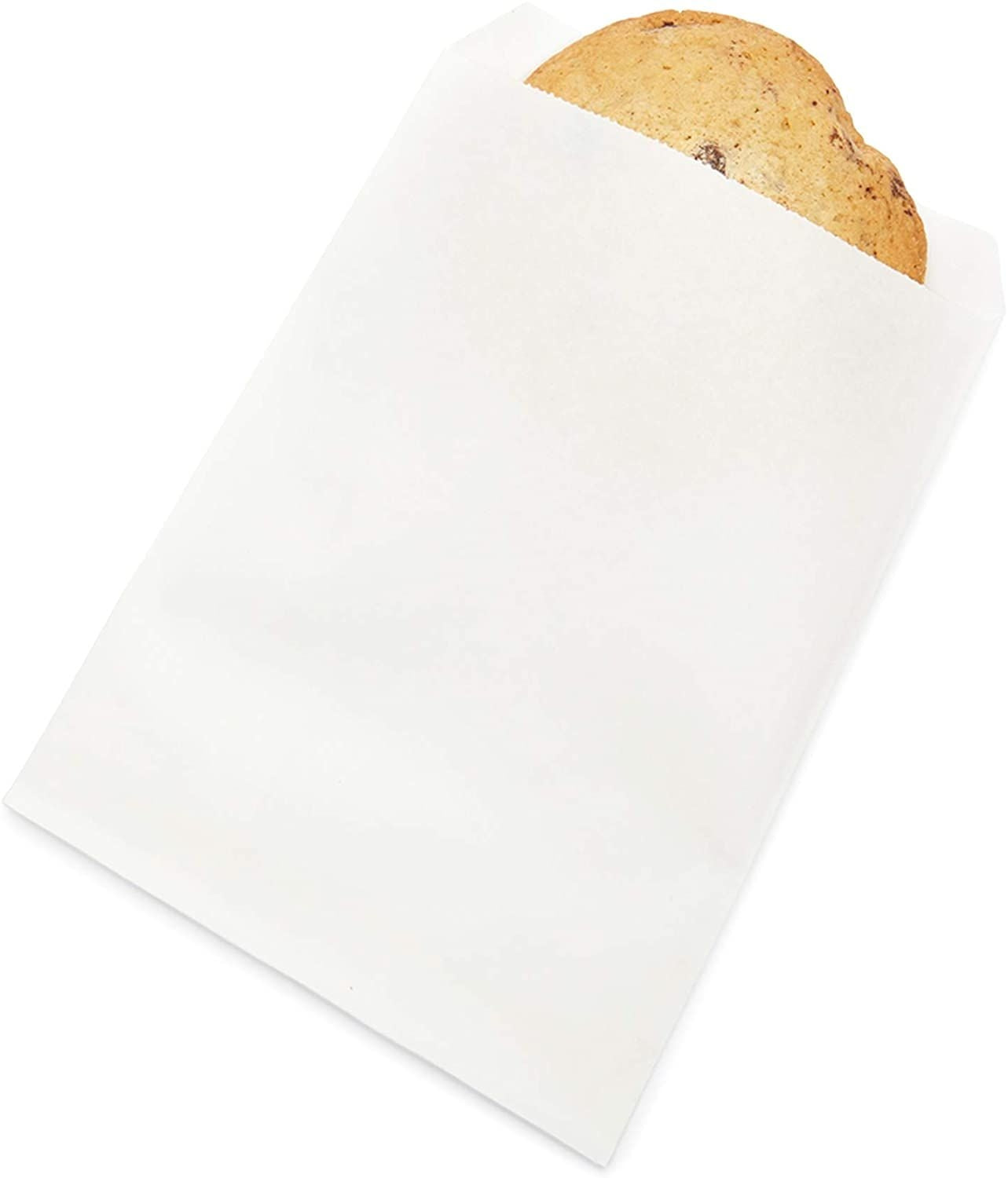 Greaseproof Paper Bags (White, 7.5 x 5 In, 200 Pack)