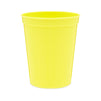 24-Pack 16-Ounce Yellow Plastic Stadium Cups, Bulk Reusable Tumblers for All Occasions and Celebrations