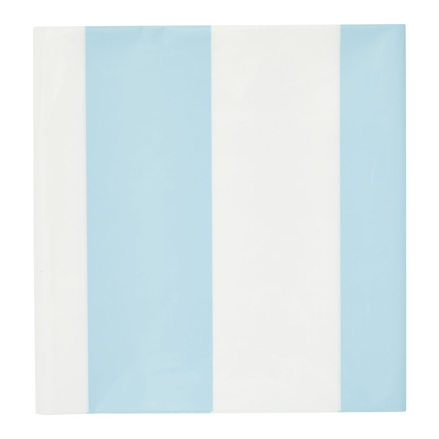 3 Pack Light Blue and White Striped Tablecloth, Disposable Table Cover for Summer Beach Theme Party Decorations (54 x 108 In)