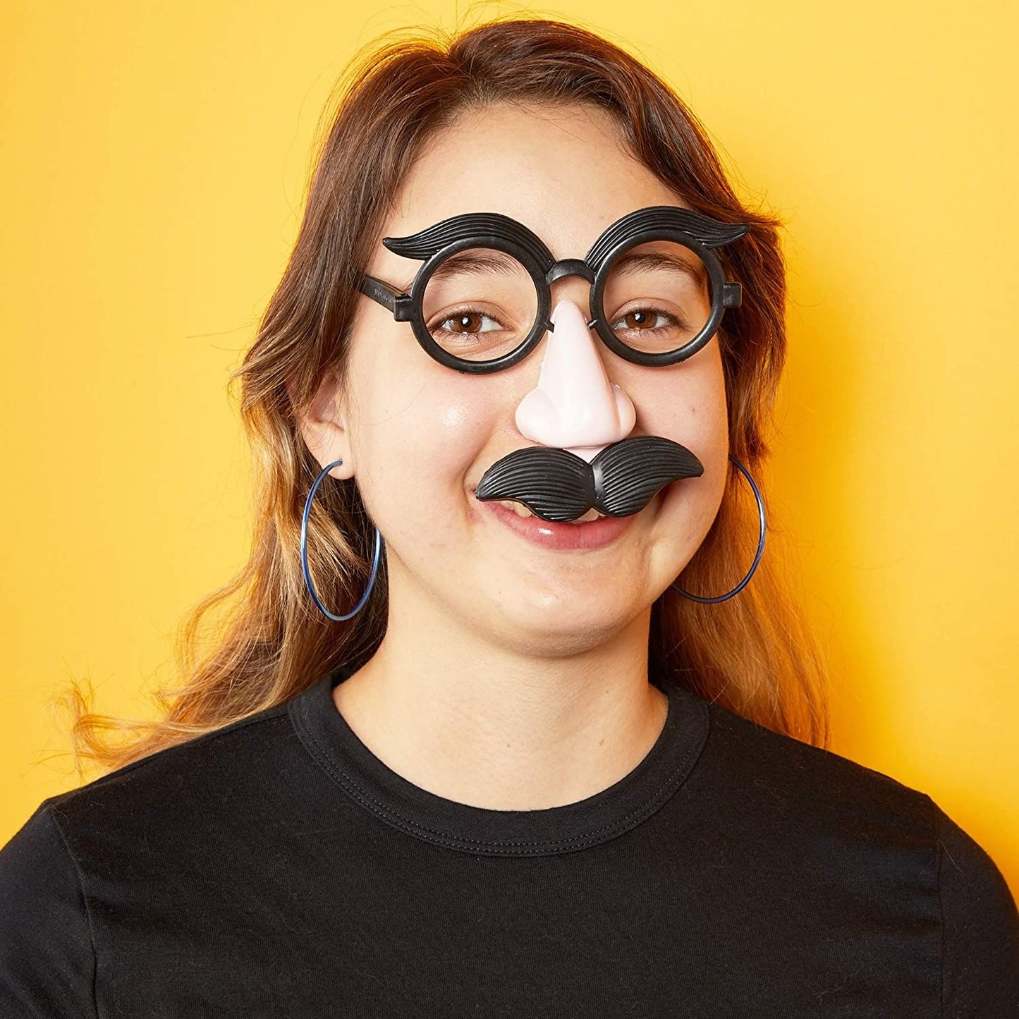 Funny Nose and Mustache Glasses for Halloween, Costumes, Parties (16 Pack)