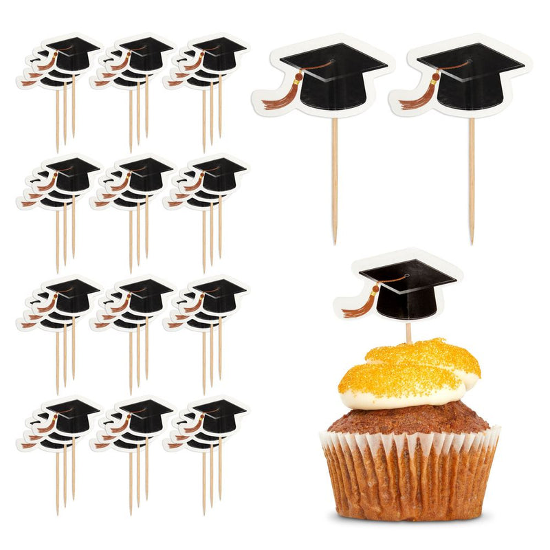 Bamboo Cocktail Toothpicks, Graduation Party Supplies (200 Pieces)