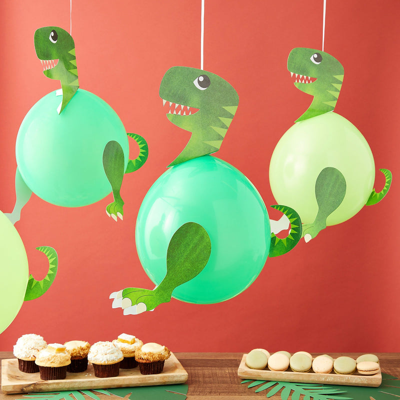 36 Pack Latex Dinosaur Balloons for Birthday Party Decorations, Party Supplies (Green, 12 In)