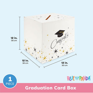 2021 Graduation Greeting Card Holder Box for Party Supplies, Congrats (12x12 In)
