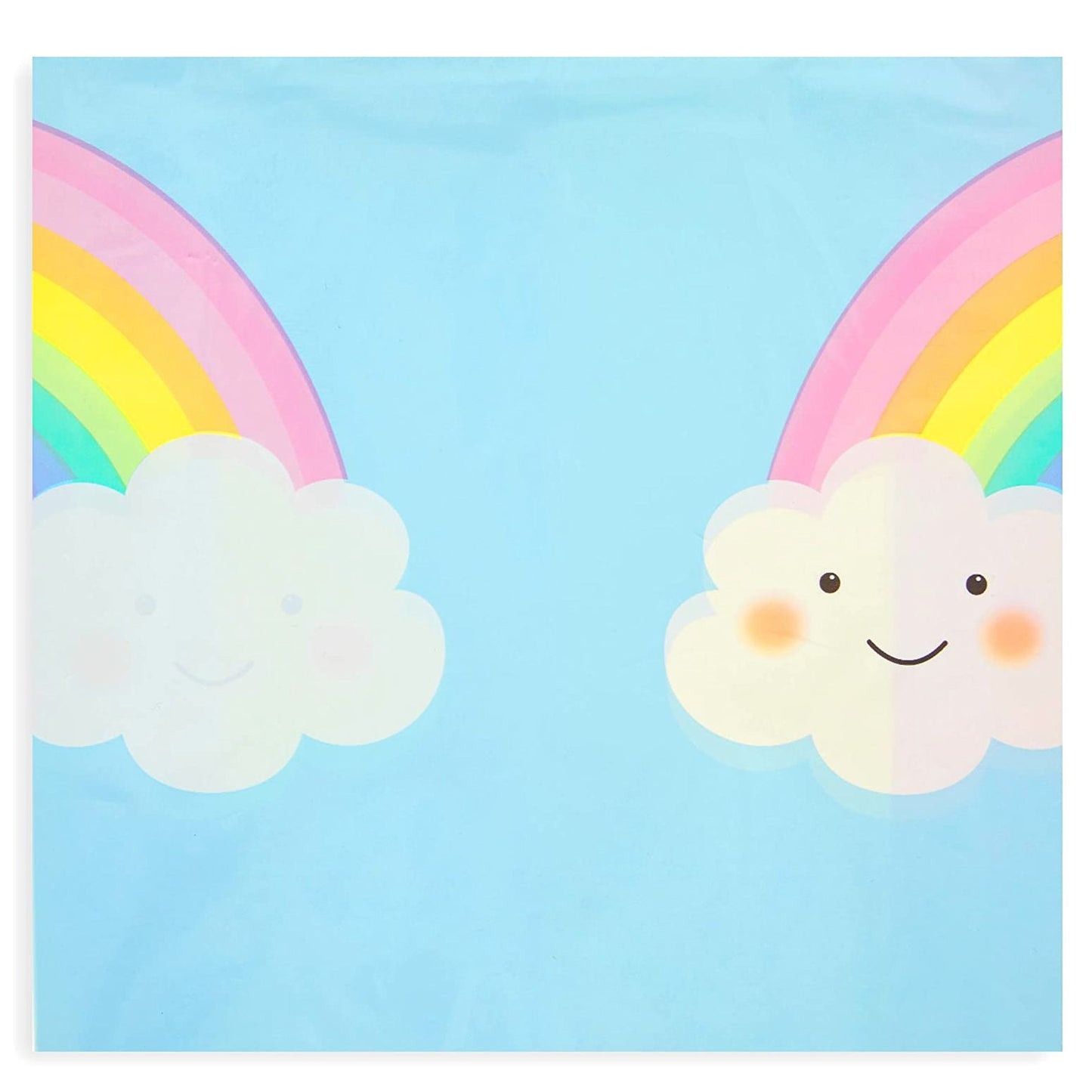 3 Pack Pastel Rainbow Tablecloth for Baby Shower Decorations, Unicorn Birthday Party (54 x 108 In)