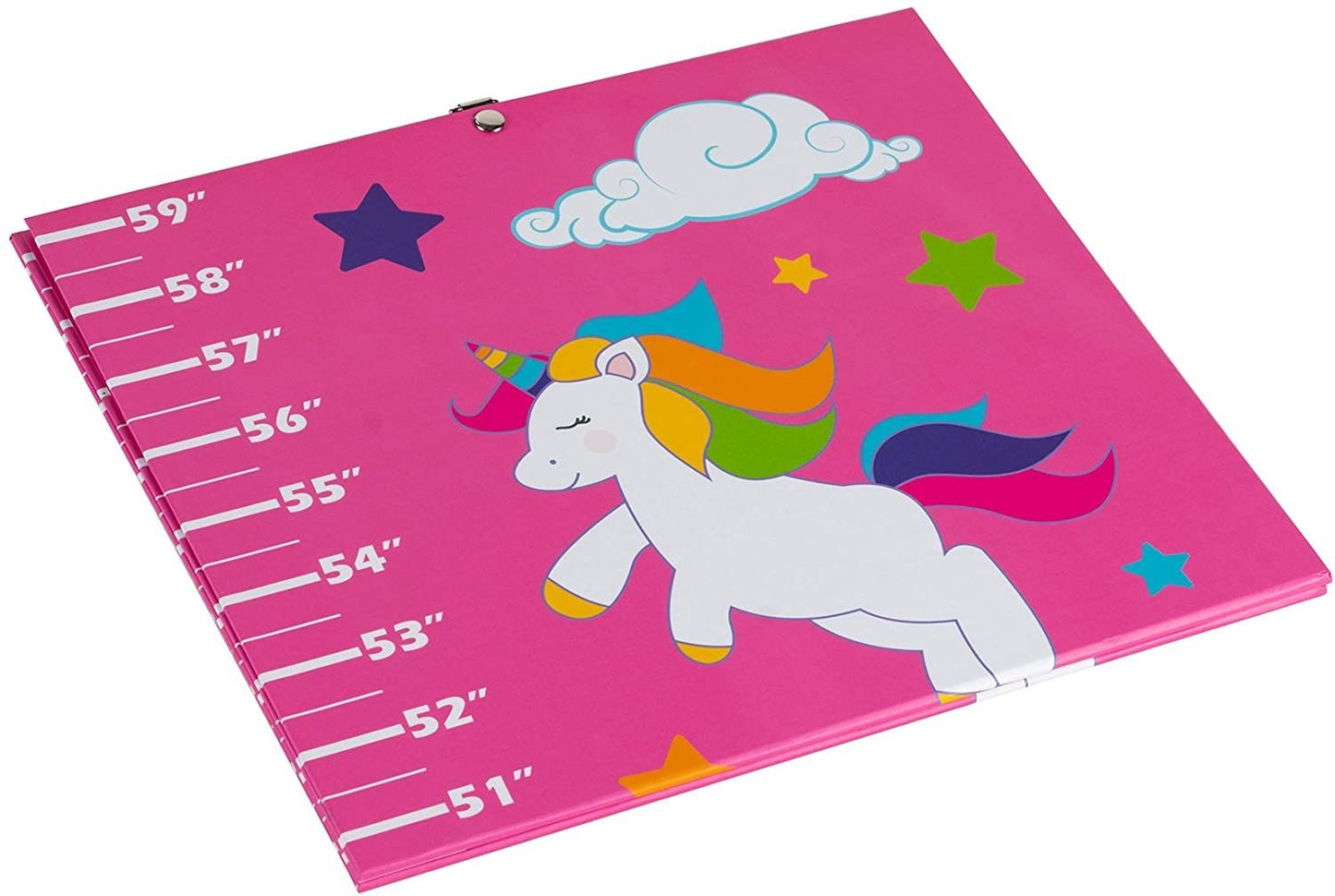 Height Ruler for Kids, Pink Growth Chart for Girls Nursery, Room (24-59 Inches)