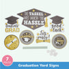 Outdoor Graduation Decorations 2023, Congratulations Yard Signs (7 Pieces)