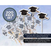 Bamboo Cocktail Toothpicks, Graduation Party Supplies (200 Pieces)