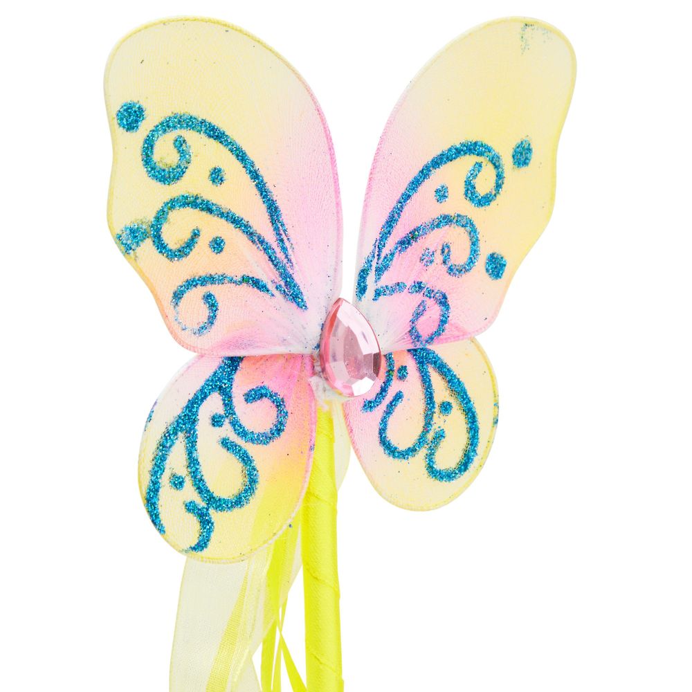 Butterfly Princess Wands for Girls Fairy Birthday Party Favors (12 Pack)