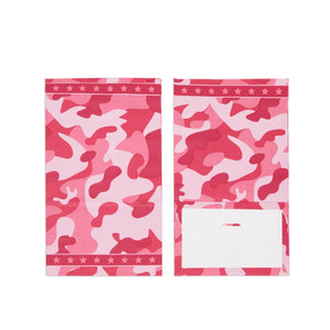 Pink Camo Birthday Party Favor Baby Shower Goodie Treat Bags (36 Pack, Medium)