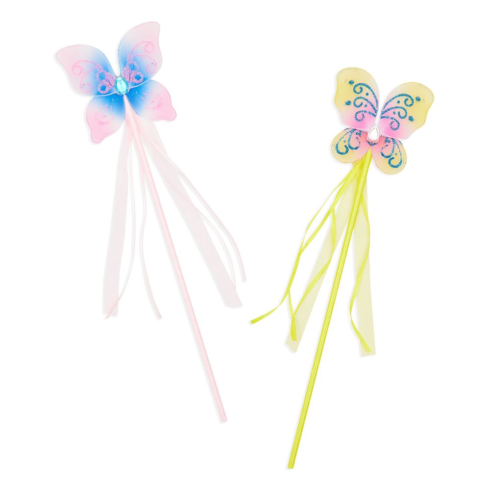 Butterfly Princess Wands for Girls Fairy Birthday Party Favors (12 Pack)