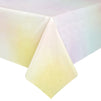 3 Pack Tie Dye Tablecloth for Party Decorations, Pastel Table Covers (54 x 108 In)