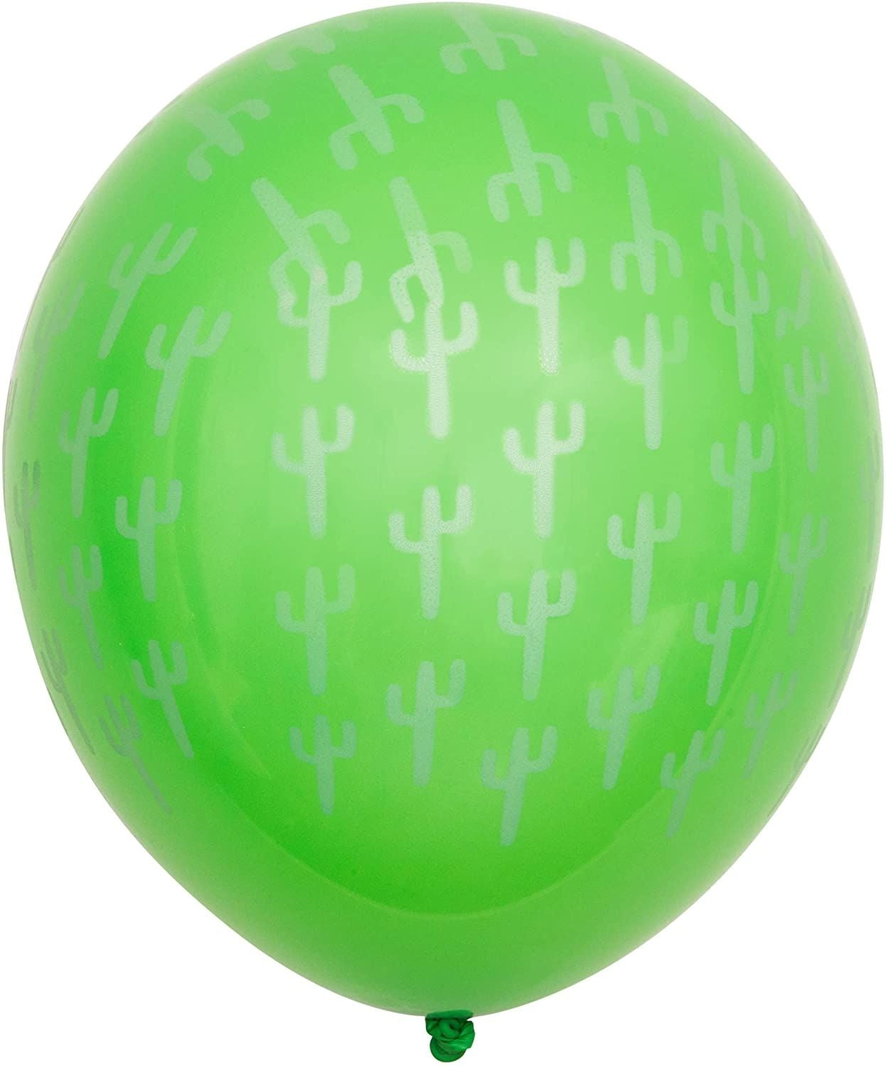 50 Pack Tropical Cactus Latex Balloons with Ribbons for Fiesta and Cinco de Mayo Party Supplies Decoration, 12 in