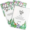 100-Cards Floral Baby Shower Party Trivia Card Game, Double Sided, 2.5 X 3.5 inches