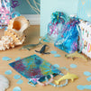 Small Blue Coral Organza Drawstring Party Favor Gift Bags for Jewelry (3.5 x 4.7 In, 120 Pack)