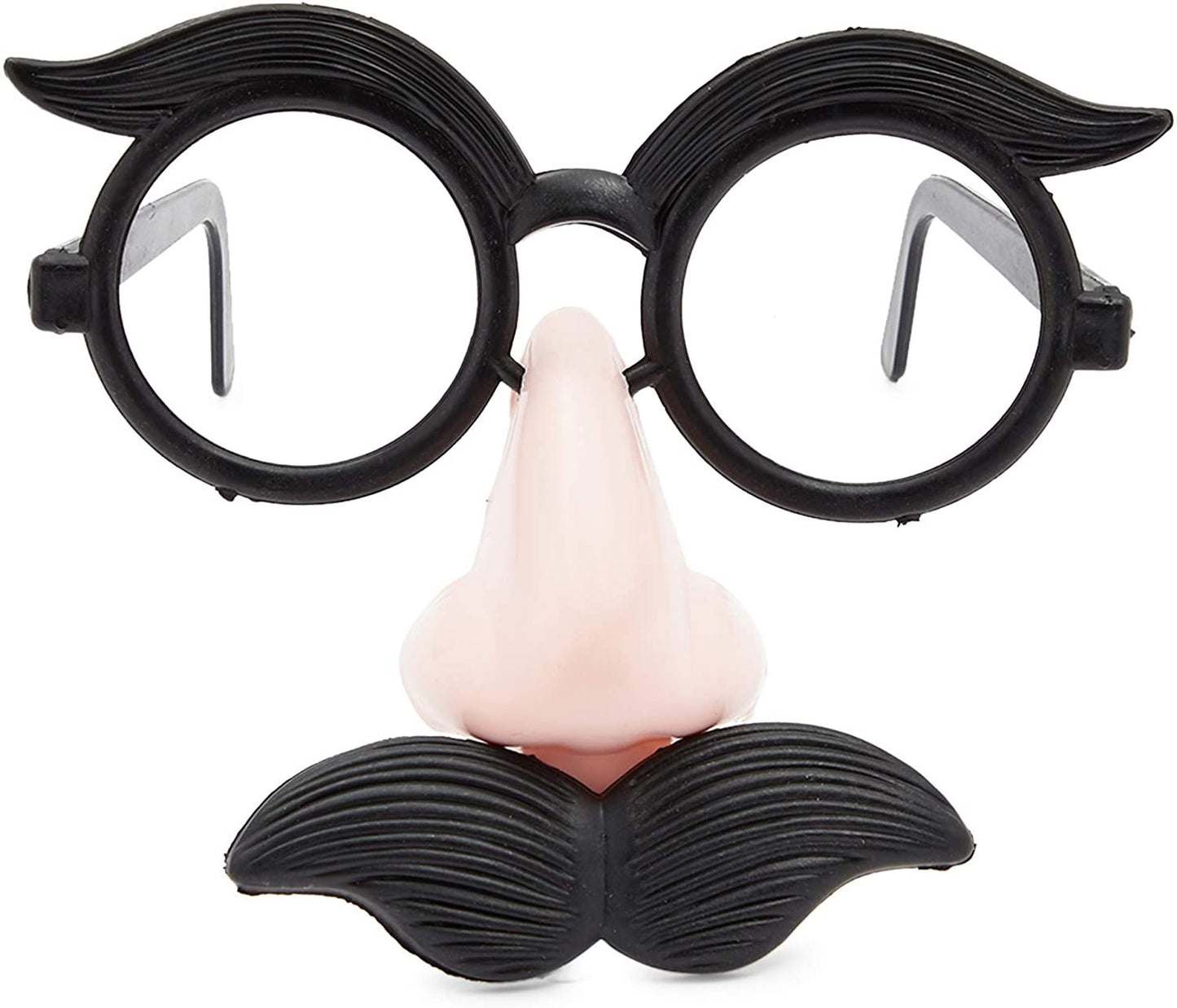 Funny Nose and Mustache Glasses for Halloween, Costumes, Parties (16 Pack)