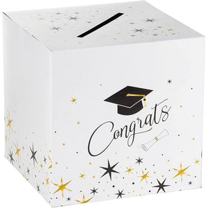 2021 Graduation Greeting Card Holder Box for Party Supplies, Congrats (12x12 In)