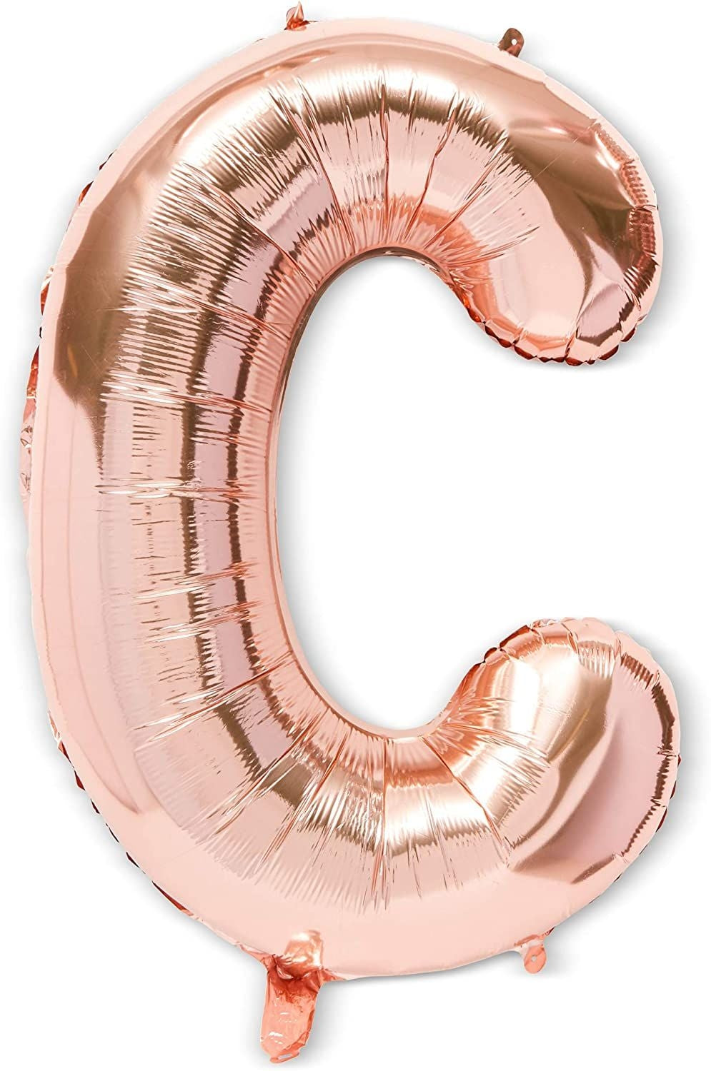 Rose Gold Foil Letter C Party Balloons (40 in, 2 Pack)