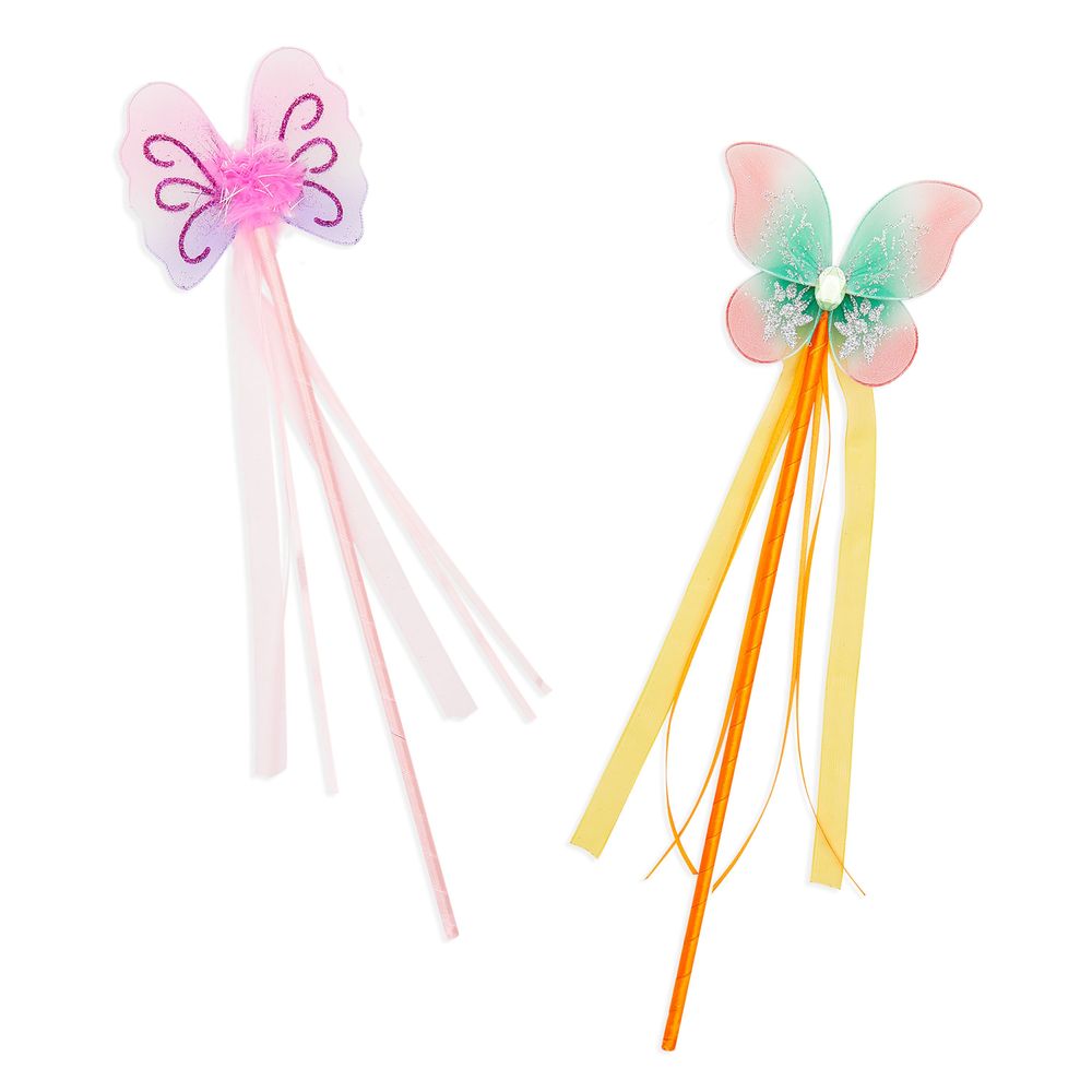 Butterfly Princess Wands for Girls Fairy Birthday Party Favors (12 Pack)