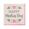 Happy Mother’s Day Paper Napkins, Floral Party Supplies (6.5 In, Pink, 150 Pack)