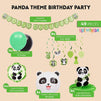 Panda Birthday Party Supplies with Balloons, Cake Toppers, Decorations (49 Pieces)