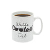 Ceramic Coffee Mug for Fathers Day Gifts, World's Coolest Dad (16 oz)