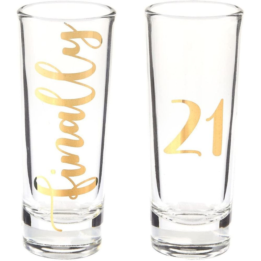 Personalized 21st birthday shot glasses, 21st birthday party favors –  Factory21 Store