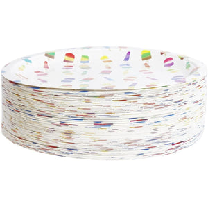 Popsicle Paper Plates for Summer Birthday Party Supplies (9 In, 80 Pack)