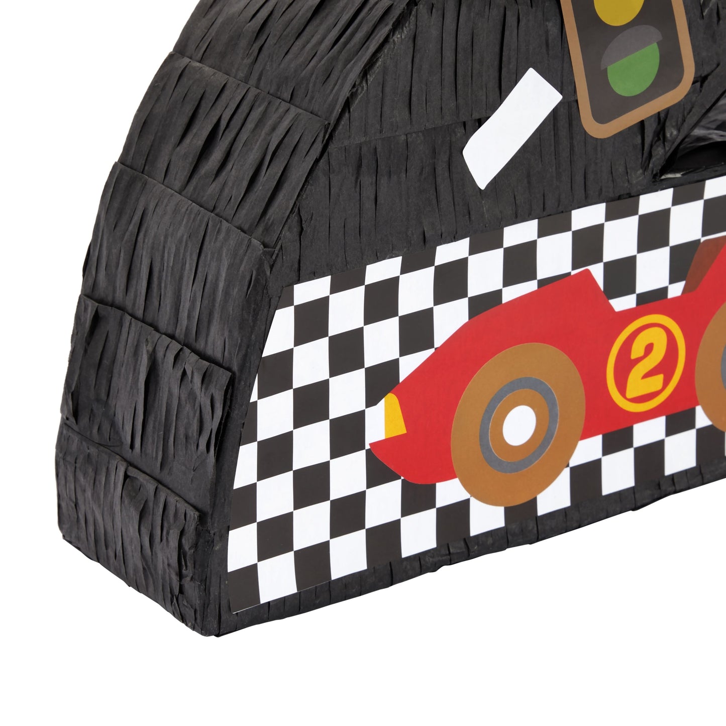 Number 2 Race Car Pinata for Two Fast Birthday Decorations, Party Supplies (Small, 16.5 x 11.85 x 3 In)