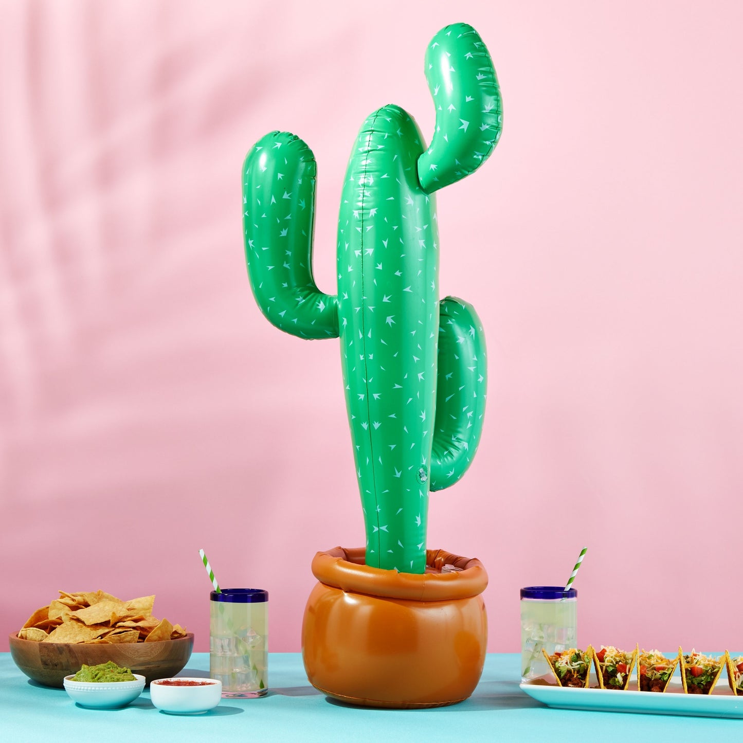 3 Pack 35 Inch Inflatable Cactus Set for Mexican Fiesta Party Decorations, Cinco de Mayo Supplies