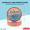 80-Pack O’fishally One Paper Plates for 1st Birthday Party (9 in)