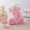 Small Pink Floral Number 1 Pinata with 3D Flowers for Baby Girl 1st Birthday Photo Prop (16.5 x 13 In)