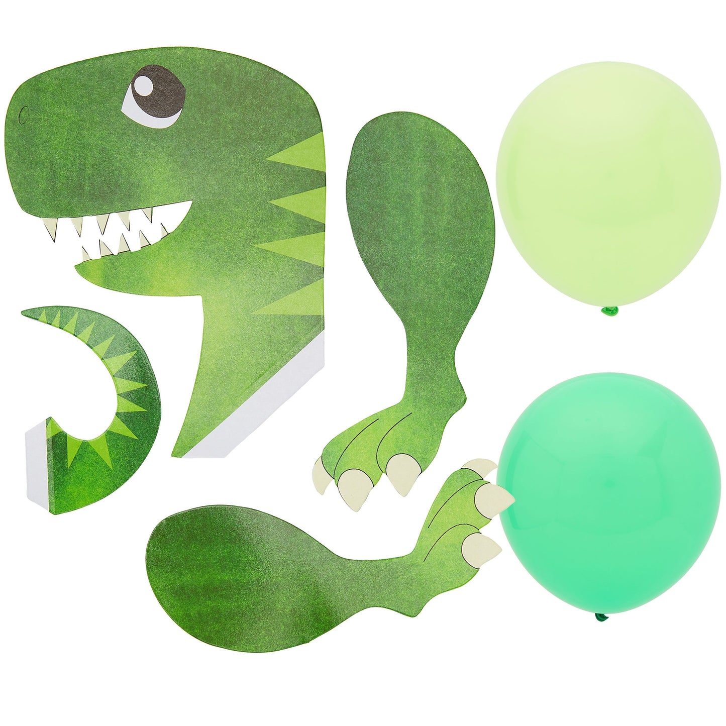 36 Pack Latex Dinosaur Balloons for Birthday Party Decorations, Party Supplies (Green, 12 In)