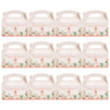 24-Pack Ballet Tiny Dancer-Themed Gable Party Favor Boxes for Ballerina Party Decorations, Built-In Handles with Pre-Scored Tabs for Easy Assembly (Pink, 6x3x4 in)