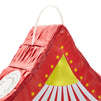 Pull String Circus Pinata - Carnival Theme Party Decorations for Birthday (Small, 16.5 x 3.0 x 13.1 in)