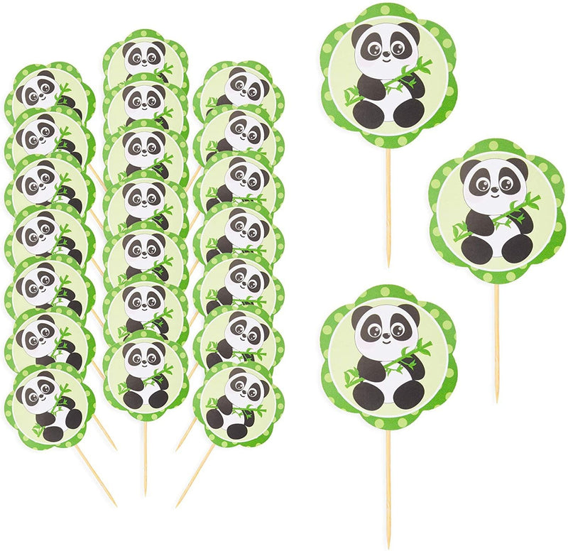 Panda Birthday Party Supplies with Balloons, Cake Toppers, Decorations (49 Pieces)