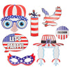 Patriotic Party Photo Booth Prop Kit, 4th of July Party Supplies (72 Pieces)
