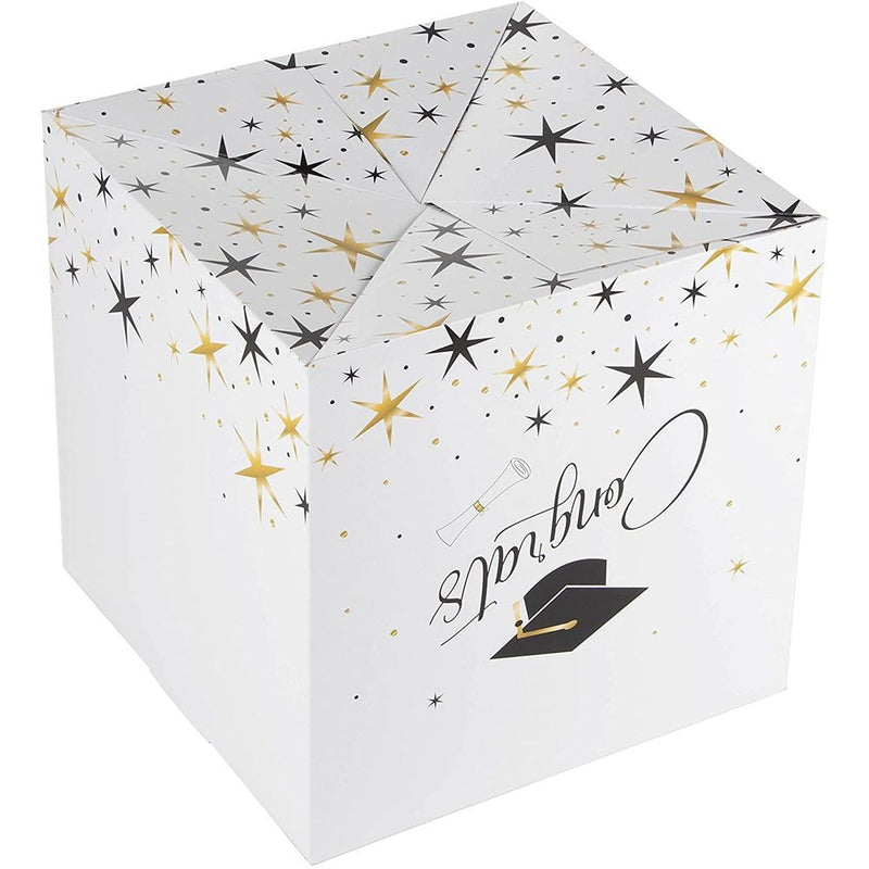 2021 Graduation Greeting Card Holder Box for Party Supplies, Congrats (12x12 In)