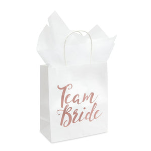 Team Bride Gift Bags for Bridesmaid Proposal, Bridal Shower Party Favors (15 Pack)