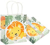 Small Lion Party Favors Bags for Jungle Safari Birthday Decorations (15 Pack)