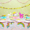 Blue Panda Unicorn Party Tablecloth Large 50 x 108 Inches (6 Pack)