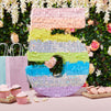 5 Pinata - Large Number 5 Pinata, Pastel Rainbow Pinata, 5th Birthday Decorations for Girls (21x14.7x4 In)