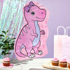 Pink Dinosaur Pinata for Girls T-Rex Themed Dino Birthday Party Decorations (16.5 x 13.0 x 3.0 In)