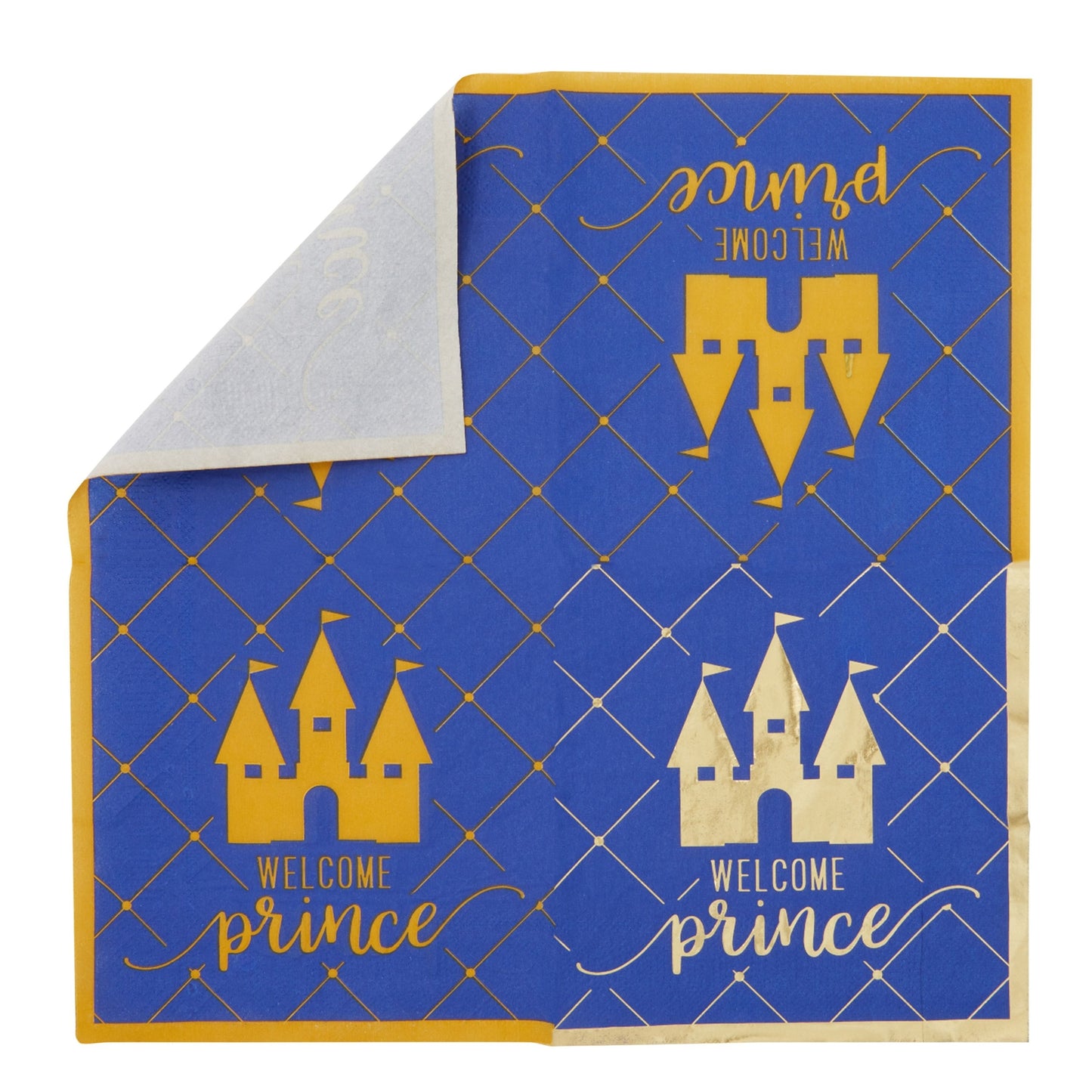 219-Piece Royal Prince Baby Shower Decorations for Boys, Blue Party Supplies Set with Balloons, Gift Boxes, Welcome Banner (Serves 24)