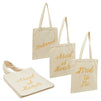 Bridal Shower Party Favor Tote Bags for Bridesmaid Proposal Gifts (5 Pack)