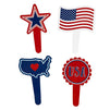 Cupcake Toppers and American USA Patriotic Cupcake Wrappers (102 Pieces)